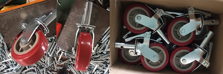 PU scaffold casters package