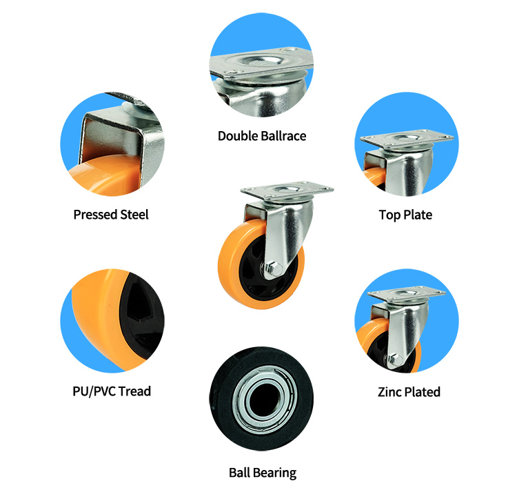 orange caster wheels manufacturers