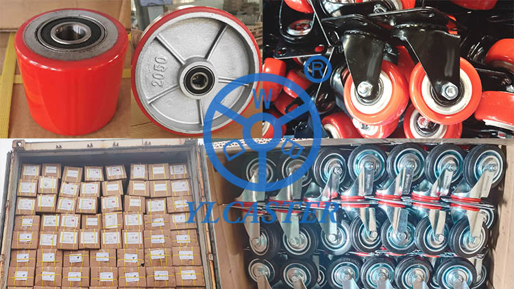 Pallet jack wheels and rubber casters are shipping to Iran-YLcaster