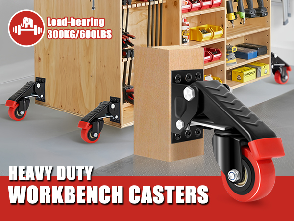retractable casters wheels