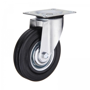 Rubber Cast Iron Casters