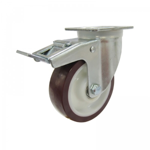 5 inch Polyurethane Caster With Brake