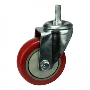 Threaded stem industrial wheels and castors