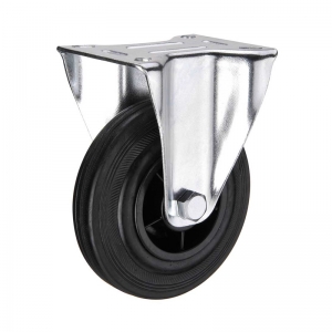 Fixed Caster Rubber Wheels