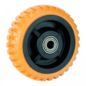 Heavy duty plastic wheels