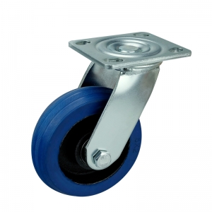 Blue Rubber Casters Wheels