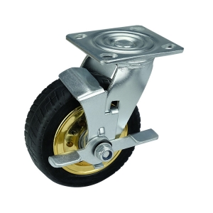  Heavy Duty Trolley Wheels With Brakes Antique Industrial Casters
