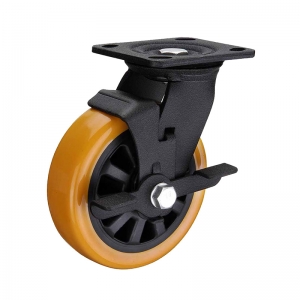 PU Caster Wheel With Side Brake