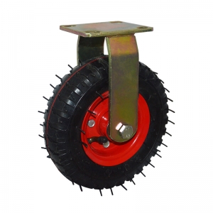 pneumatic rigid/fixed caster wheel