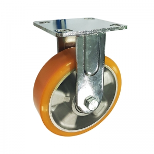 High Load Aluminum Core Polyurethane Rigid Caster Wheel