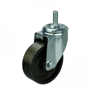 cast iron threaded stem swivel caster wheel