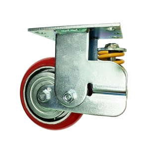rigid shock absorber caster wheel