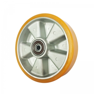 aluminium core PU single wheel
