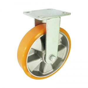 kingpinless aluminium core PU rigid caster wheel