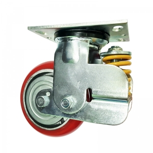 swivel shock absorber caster wheel