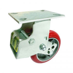 rigid shock absorber caster wheel