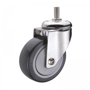 TPR threaded stem swivel caster wheel