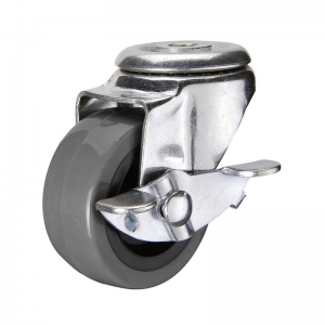 Light duty swivel PU caster wheel