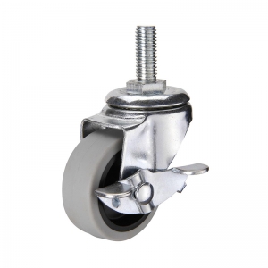 Light duty swivel TPR caster wheel