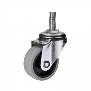 Light duty swivel TPR caster wheel