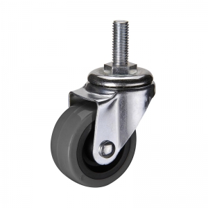 Light duty swivel TPR caster wheel