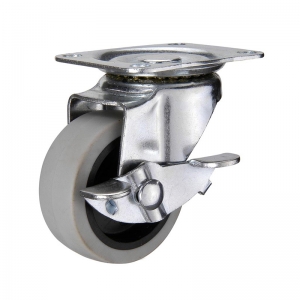 Light duty swivel TPR caster wheel