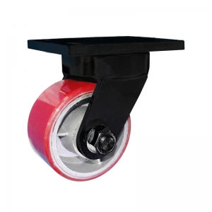 Super heavy duty PU swivel caster wheel