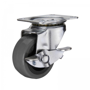 Light duty swivel TPR caster wheel