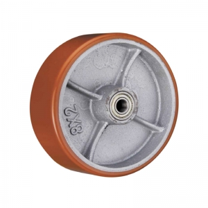 Cast iron core polyurethane single wheel