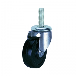 Light duty rubber caster wheel