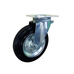 Trash can swivel rubber wheel