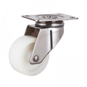 Medium duty stainless nylon swivel caster wheel