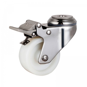 Medium duty stainless nylon swivel caster