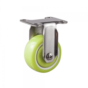 Light duty stainless fixed caster