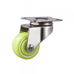 Light duty stainless pu caster