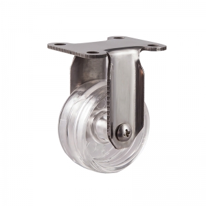 Light duty stainless steel pc fixed caster