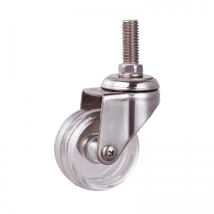 Stainless threaded stem caster