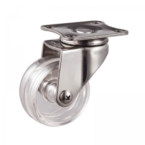 Light duty stainless steel pc swivel caster