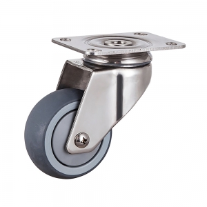 Medium duty stainless tpr swivel caster