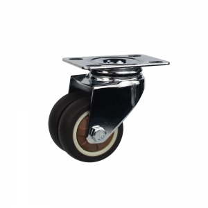 Light duty swivel brown TPR caster wheel