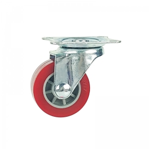 Light duty swivel pu caster wheel