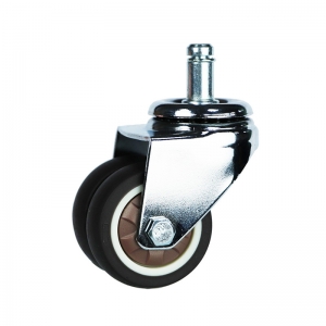 Light duty swivel brown TPR caster wheel