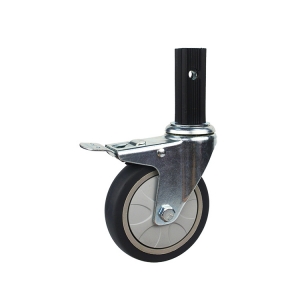 square stem swivel locking caster wheel