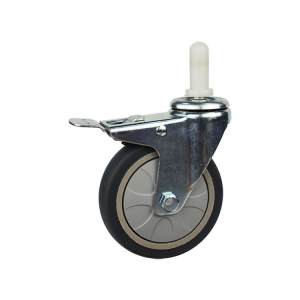 expanding stem swivel locking ring caster wheel