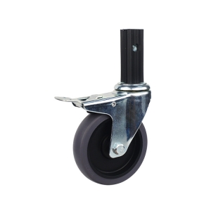 silent square stem swivel locking caster wheel