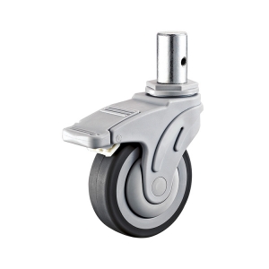 Flat Tread Stem Medical Caster Wheel