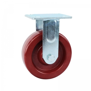 High heat resistant fixed caster wheels