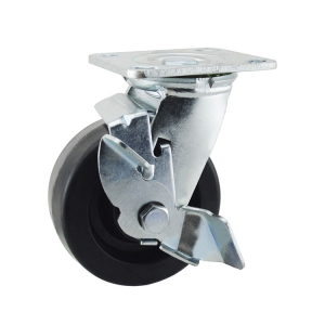 Heat resistant locking caster wheels