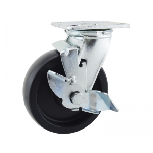 Heavy duty Plastic Swivel Caster Wheels With Brake