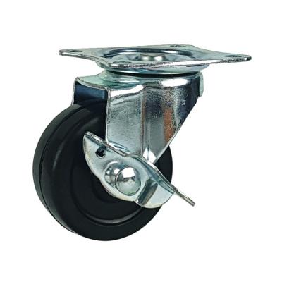 50mm rubber light duty casters